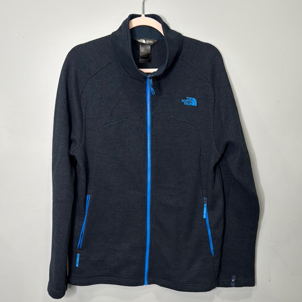The North Face Blue  Jacket Zip Up Sz L